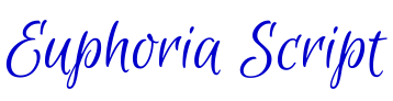 Euphoria Script font